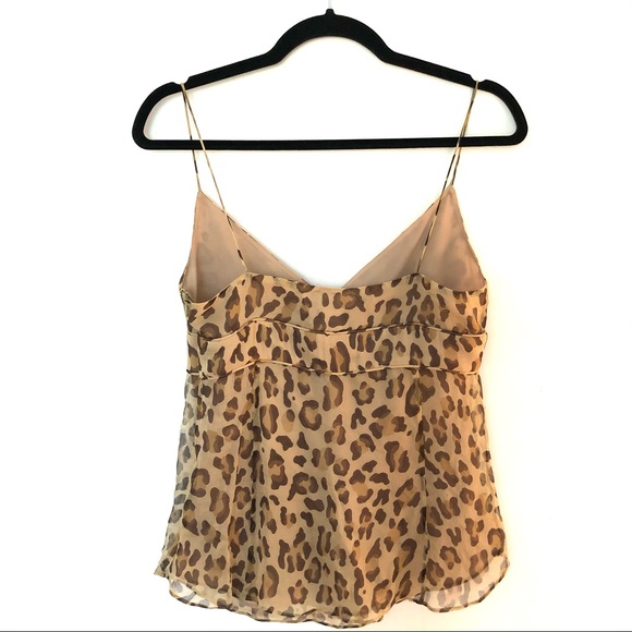 J. Crew Silk leopard print tank top size 4 - Picture 2 of 11